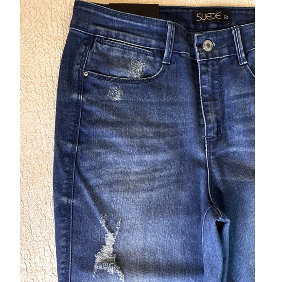 Farrah High Rise Flare Bell Bottom Jeans Size 27 NEW Y2K Inspired - Picture 7 of 12